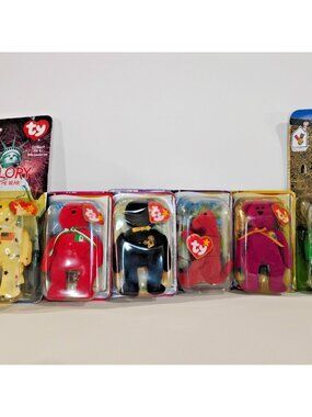 TY Beanie Babies with Tags and in Bags  LOT of 6 items